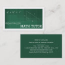 Search for math teacher business cards Maths