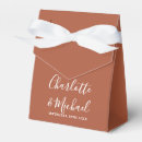 Search for autumn wedding favour boxes Burnt orange
