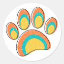 Search for modern dog stickers Paws