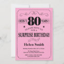 Search for surprise 80th birthday invitations Cheers to 80 years