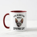 Search for sphynx cat mugs Funny