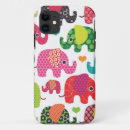 Search for colourful elephants iphone cases Pattern