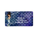 Search for purple glitter return address labels Under the sea