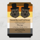 Search for bear wedding invitations Gay