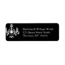 Search for chandelier wedding return address labels Elegant
