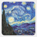 Search for famous paintings stickers Starry night