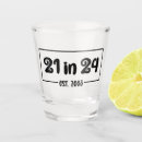 Search for birthday shot glasses Twenty one