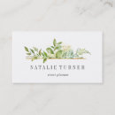 Search for foliage business cards Watercolor
