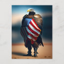 Search for bald eagle and american flag postcards Usa