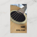 Search for guitar lessons business cards Sound
