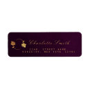 Search for plum return address labels Elegant