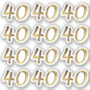 Search for 40 year anniversary stickers Golden