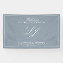 Search for welcome wedding banners Dusty blue