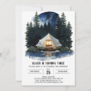 Search for tent birthday invitations Mountain