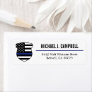 Search for law enforcement return address labels Police officer