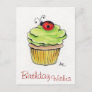 Search for cupcake birthday postcards Watercolor
