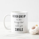 Search for never give in mugs Typography
