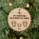 Search for 3 christmas tree decorations Baby