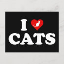 Search for i love cats postcards Cat lover