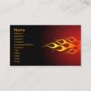 Search for flame business cards Red