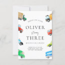 Search for police kids birthday invitations Car