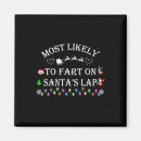 Search for santas lap magnets Merry christmas