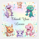 Search for dinosaur thank you stickers Boy