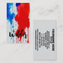 Search for red white blue business cards Patriotic