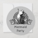 Search for vintage mermaid invitations Fantasy