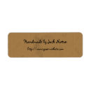 Search for handmade craft return address labels Handcrafted