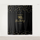 Search for 90th birthday backdrops Black