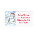 Search for snow scene return address labels Snowflakes