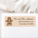 Search for baking return address labels Gingerbread