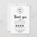 Search for thank you for purchase note Social media
