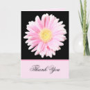 Search for pink gerbera thank you cards Black