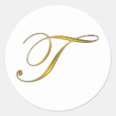 Search for monogram t stickers Gold