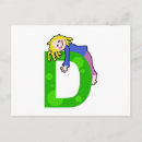 Search for monogram letter d postcards Alphabet