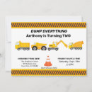 Search for stop the traffic birthday invitations Trucks