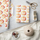 Search for fall autumn wrapping paper Little pumpkin