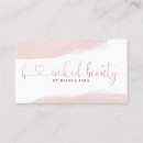 Search for esthetician business cards Blush pink