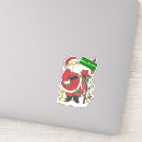 Search for white squirrel stickers Santa claus