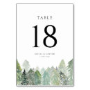 Search for winter wedding table cards Evergreen