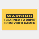 Search for funny warning sign bumper stickers Driver