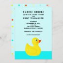 Search for yellow duck baby shower invitations Funny