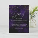 Search for purple black and gold invitations Dark