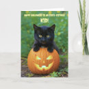 Search for child halloween cards Kitten
