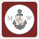 Search for maroon red and white stickers For her