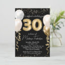 Search for balloons 30th birthday invitations Glamourous
