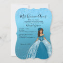 Search for teal blue quinceanera invitations Girly
