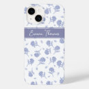 Search for blue toile iphone cases Blue and white floral
